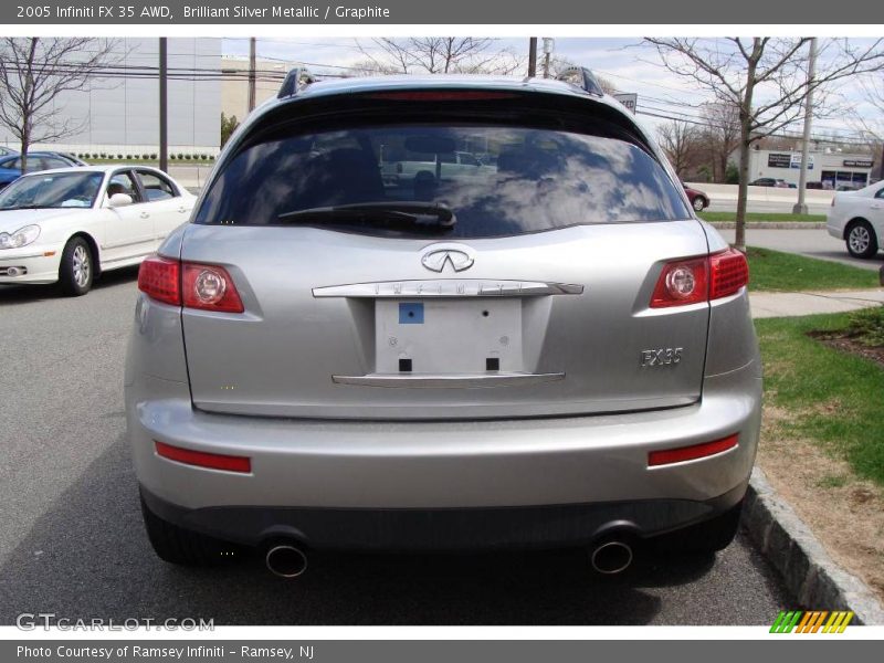 Brilliant Silver Metallic / Graphite 2005 Infiniti FX 35 AWD