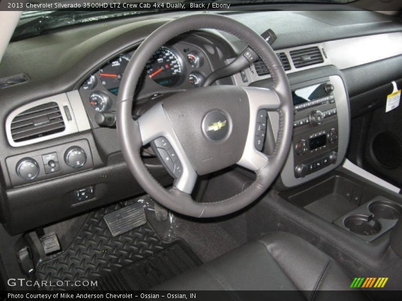 Black / Ebony 2013 Chevrolet Silverado 3500HD LTZ Crew Cab 4x4 Dually