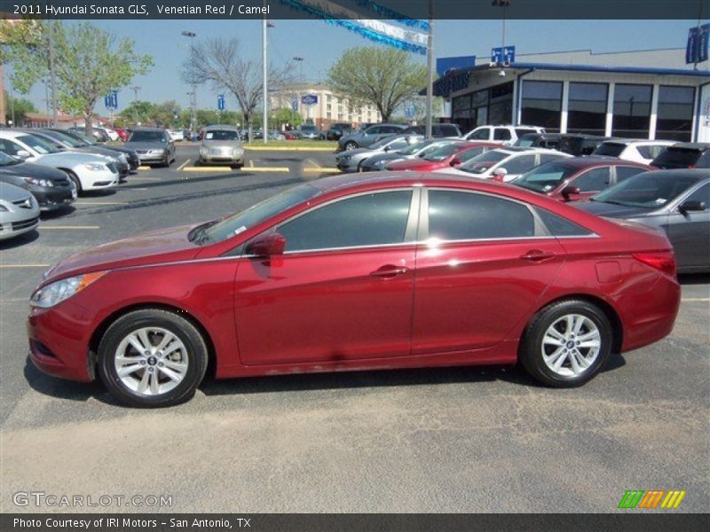 Venetian Red / Camel 2011 Hyundai Sonata GLS