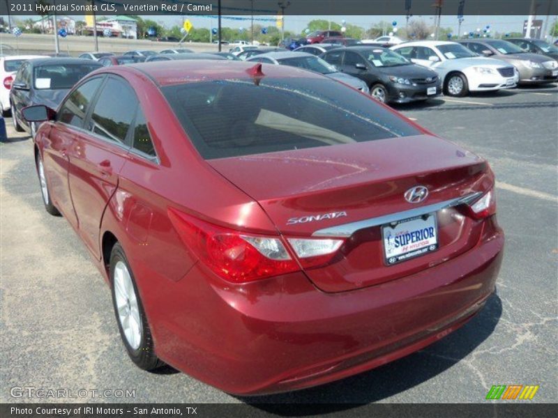 Venetian Red / Camel 2011 Hyundai Sonata GLS