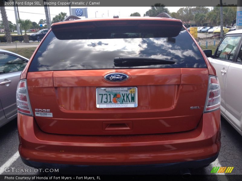 Blazing Copper Metallic / Camel 2008 Ford Edge SEL