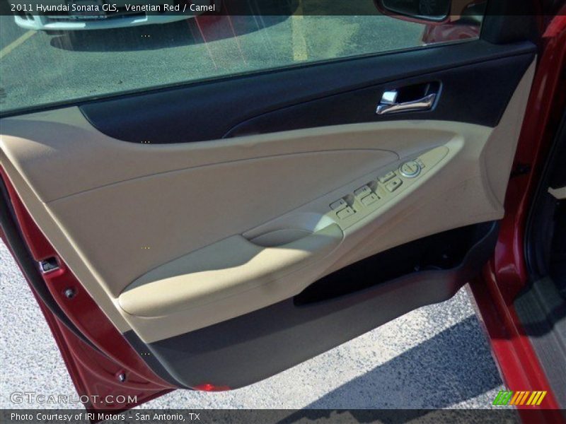 Venetian Red / Camel 2011 Hyundai Sonata GLS