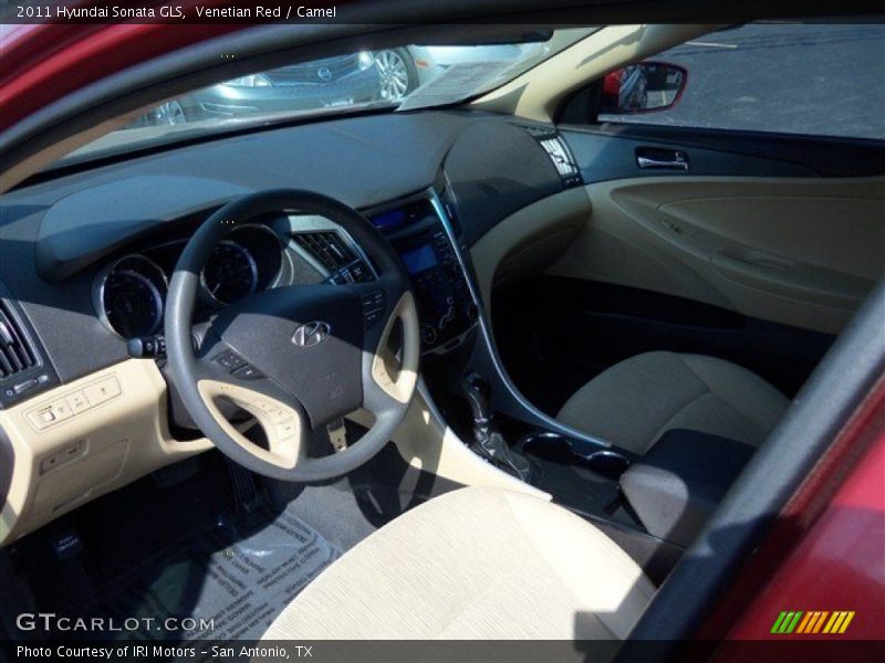 Venetian Red / Camel 2011 Hyundai Sonata GLS