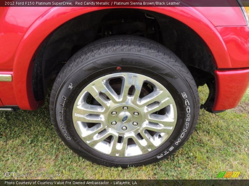 Red Candy Metallic / Platinum Sienna Brown/Black Leather 2012 Ford F150 Platinum SuperCrew