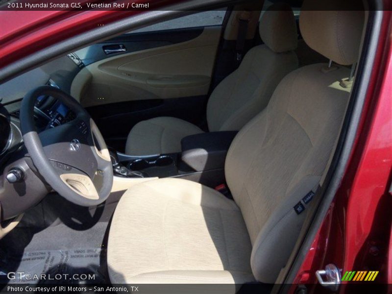 Venetian Red / Camel 2011 Hyundai Sonata GLS