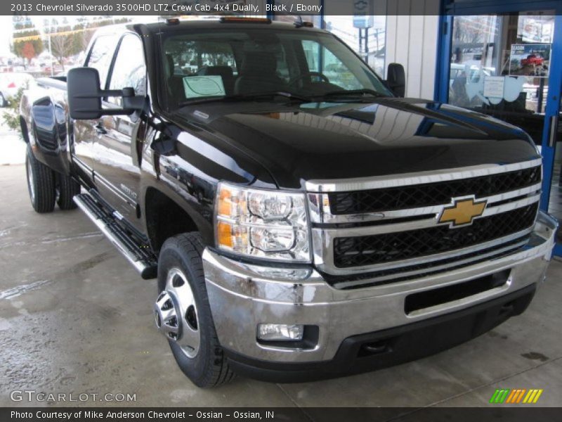 Black / Ebony 2013 Chevrolet Silverado 3500HD LTZ Crew Cab 4x4 Dually