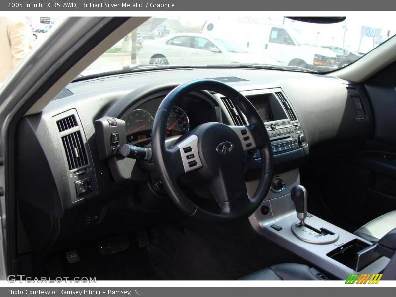 Brilliant Silver Metallic / Graphite 2005 Infiniti FX 35 AWD