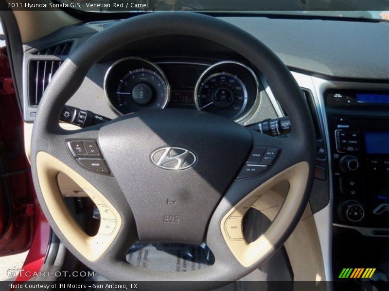 Venetian Red / Camel 2011 Hyundai Sonata GLS