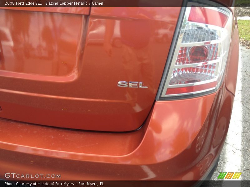 Blazing Copper Metallic / Camel 2008 Ford Edge SEL