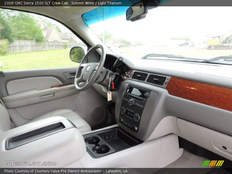 Summit White / Light Titanium 2008 GMC Sierra 1500 SLT Crew Cab