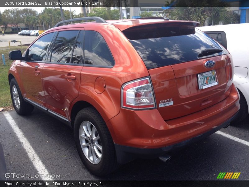 Blazing Copper Metallic / Camel 2008 Ford Edge SEL