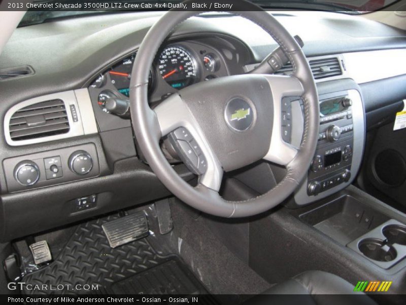 Black / Ebony 2013 Chevrolet Silverado 3500HD LTZ Crew Cab 4x4 Dually