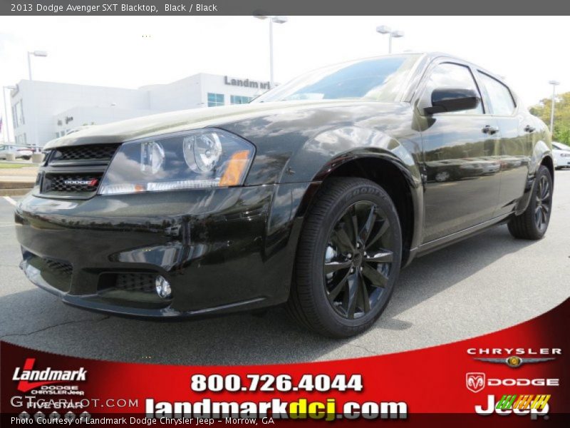 Black / Black 2013 Dodge Avenger SXT Blacktop