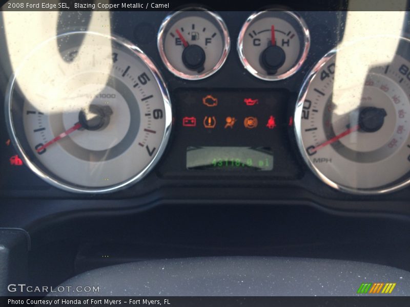 Blazing Copper Metallic / Camel 2008 Ford Edge SEL