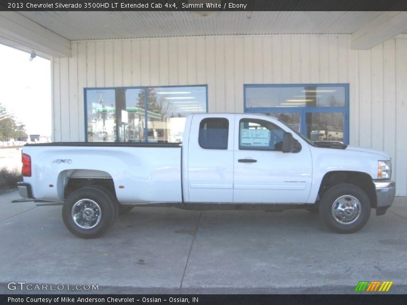 Summit White / Ebony 2013 Chevrolet Silverado 3500HD LT Extended Cab 4x4