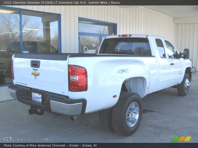 Summit White / Ebony 2013 Chevrolet Silverado 3500HD LT Extended Cab 4x4