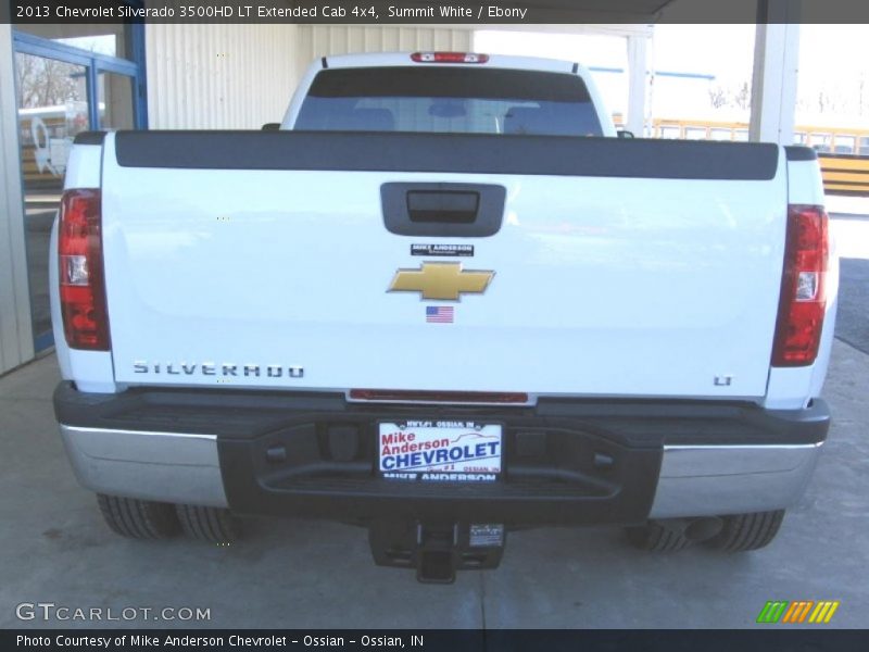 Summit White / Ebony 2013 Chevrolet Silverado 3500HD LT Extended Cab 4x4