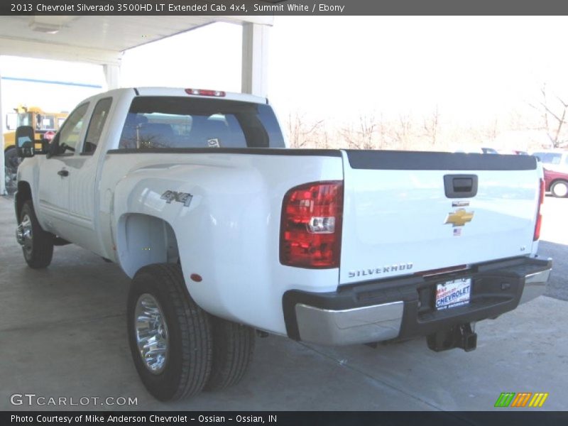Summit White / Ebony 2013 Chevrolet Silverado 3500HD LT Extended Cab 4x4
