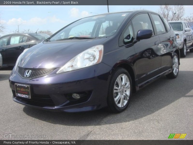 Blackberry Pearl / Sport Black 2009 Honda Fit Sport