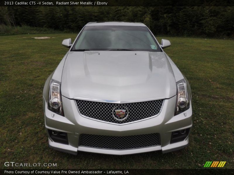 Radiant Silver Metallic / Ebony 2013 Cadillac CTS -V Sedan