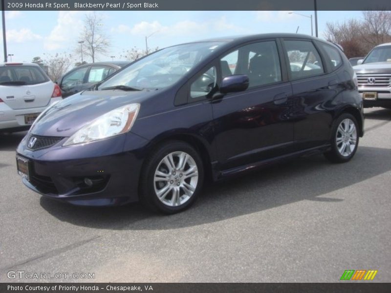 Blackberry Pearl / Sport Black 2009 Honda Fit Sport
