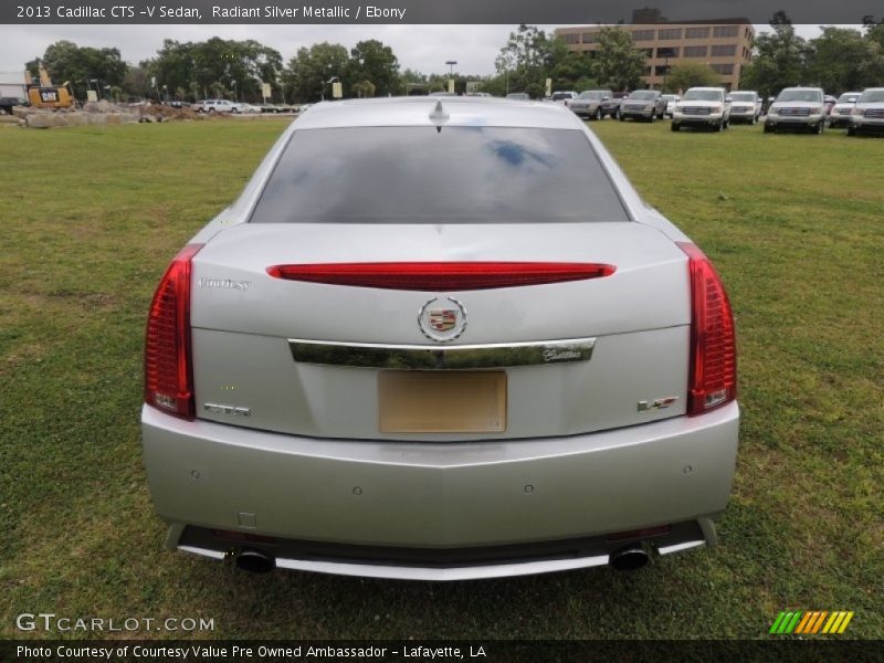 Radiant Silver Metallic / Ebony 2013 Cadillac CTS -V Sedan