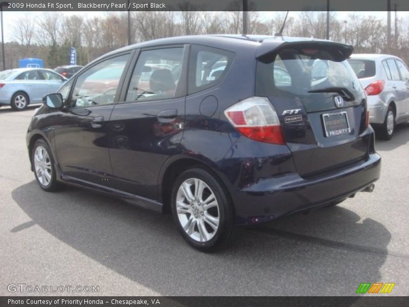 Blackberry Pearl / Sport Black 2009 Honda Fit Sport