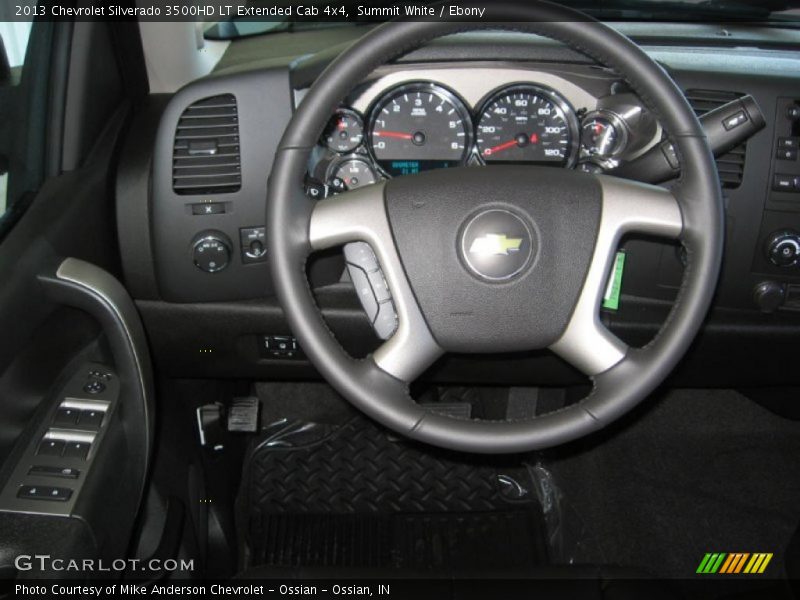 Summit White / Ebony 2013 Chevrolet Silverado 3500HD LT Extended Cab 4x4
