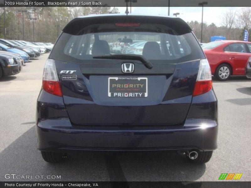 Blackberry Pearl / Sport Black 2009 Honda Fit Sport