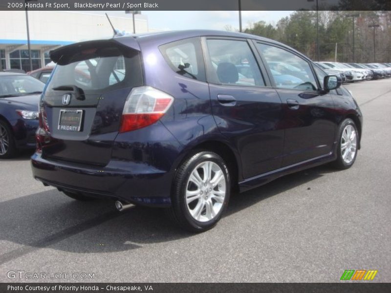 Blackberry Pearl / Sport Black 2009 Honda Fit Sport