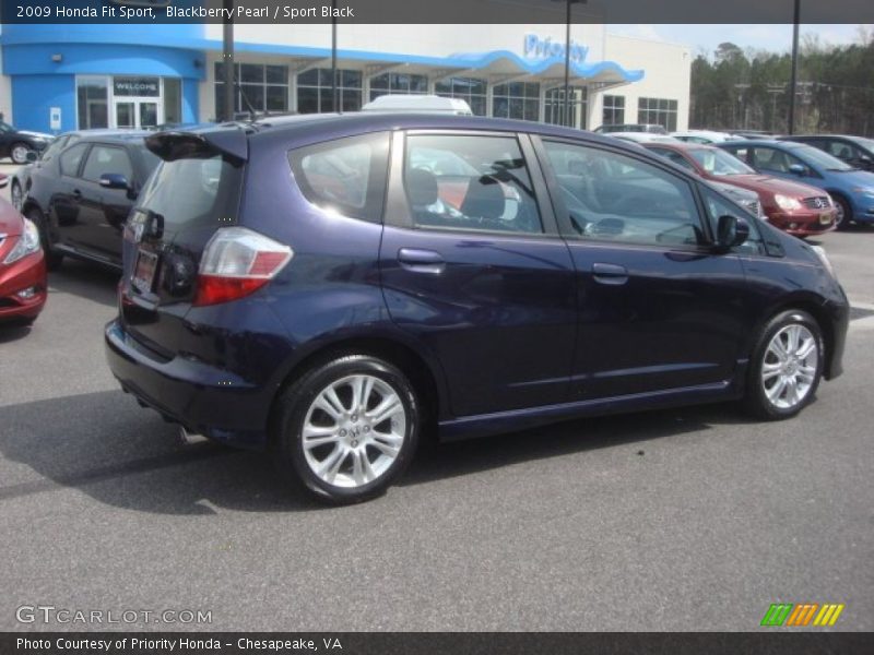 Blackberry Pearl / Sport Black 2009 Honda Fit Sport