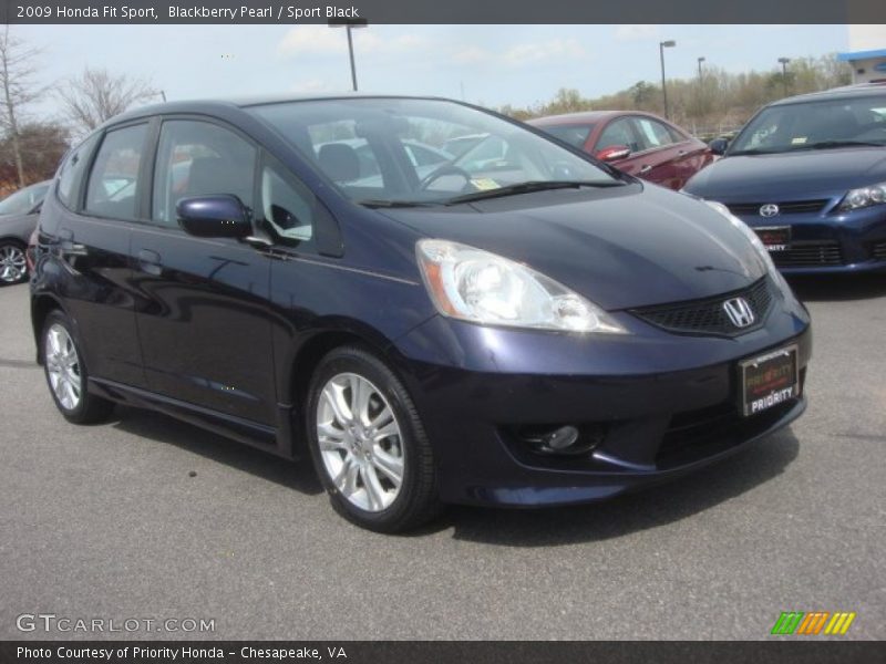 Blackberry Pearl / Sport Black 2009 Honda Fit Sport