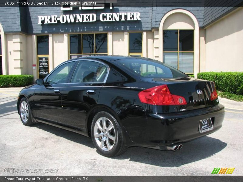 Black Obsidian / Graphite 2005 Infiniti G 35 Sedan