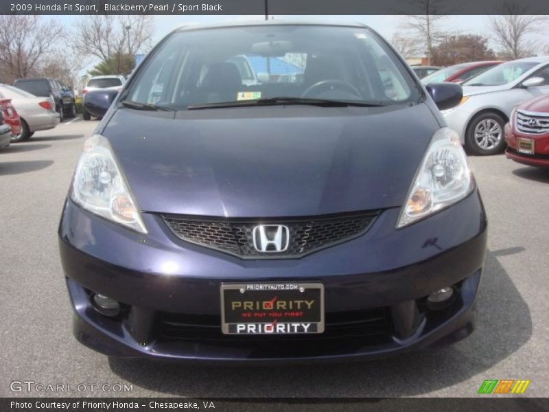 Blackberry Pearl / Sport Black 2009 Honda Fit Sport