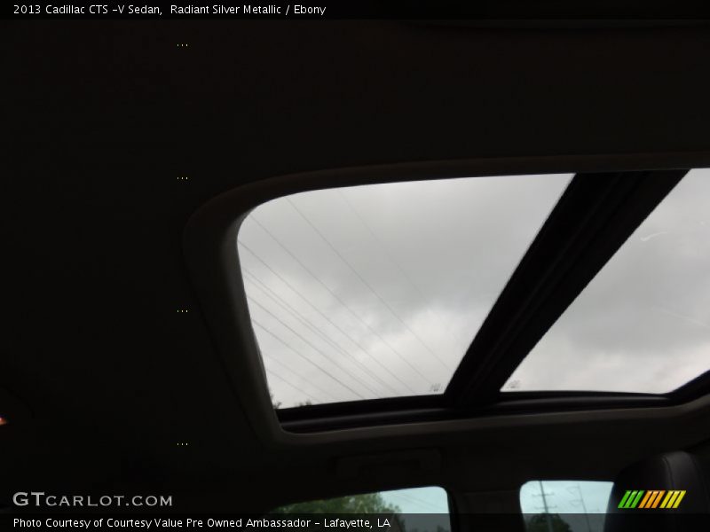 Radiant Silver Metallic / Ebony 2013 Cadillac CTS -V Sedan