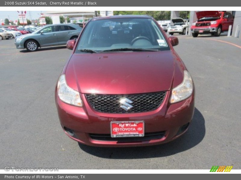 Cherry Red Metallic / Black 2008 Suzuki SX4 Sedan