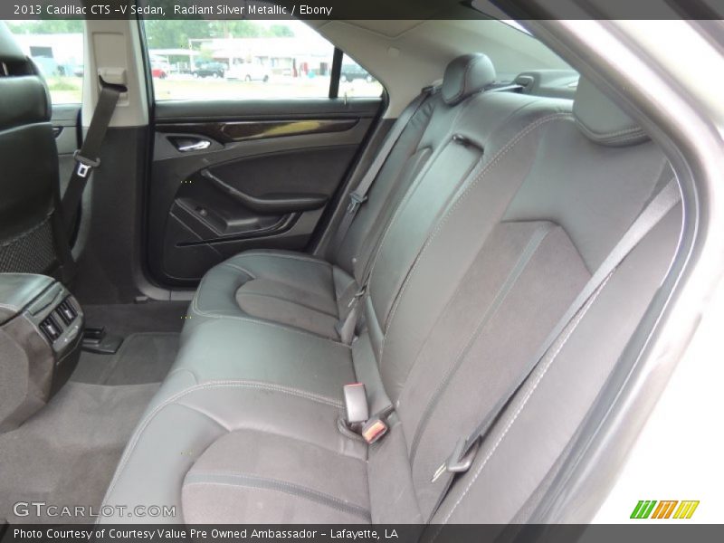 Radiant Silver Metallic / Ebony 2013 Cadillac CTS -V Sedan