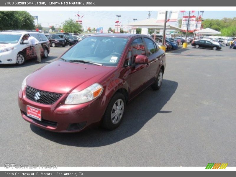 Cherry Red Metallic / Black 2008 Suzuki SX4 Sedan