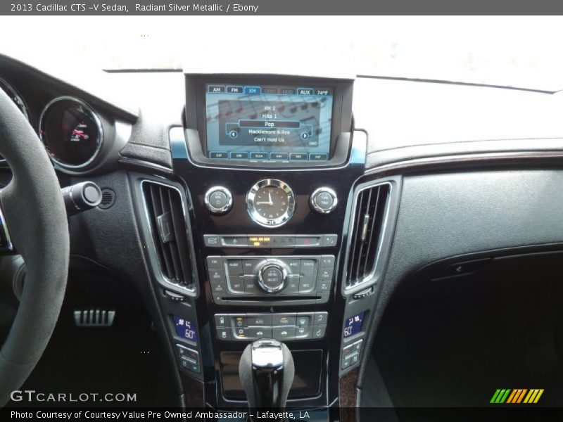 Radiant Silver Metallic / Ebony 2013 Cadillac CTS -V Sedan
