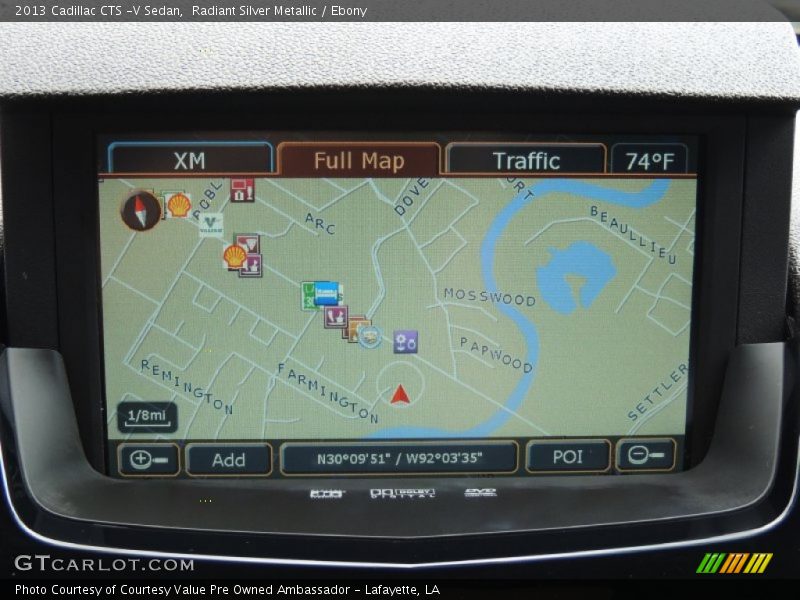 Navigation of 2013 CTS -V Sedan