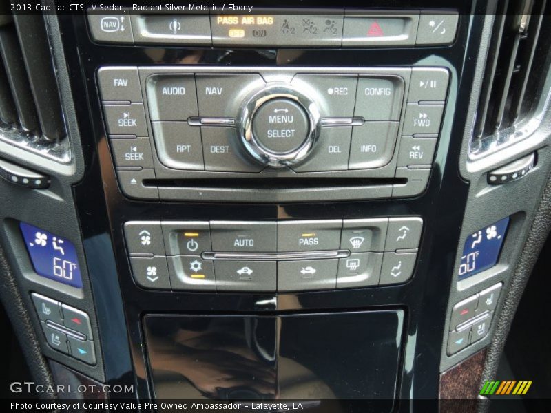 Controls of 2013 CTS -V Sedan