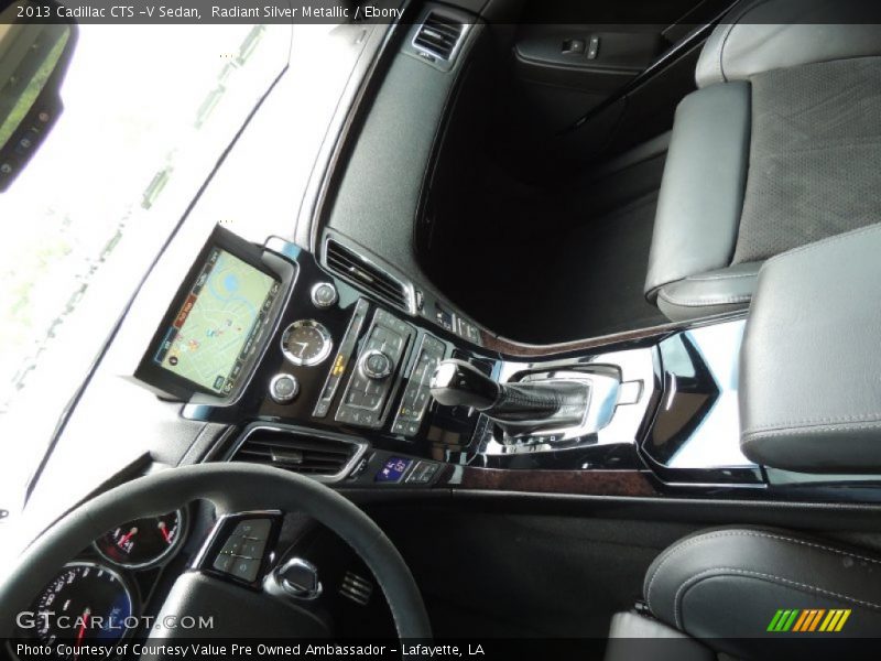 Radiant Silver Metallic / Ebony 2013 Cadillac CTS -V Sedan