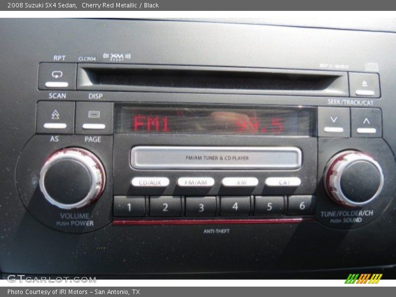 Cherry Red Metallic / Black 2008 Suzuki SX4 Sedan