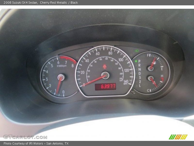 Cherry Red Metallic / Black 2008 Suzuki SX4 Sedan