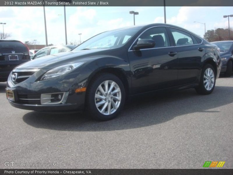 Polished Slate / Black 2012 Mazda MAZDA6 i Touring Sedan