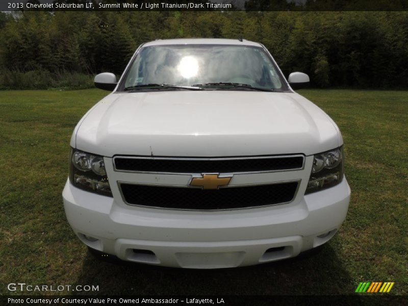 Summit White / Light Titanium/Dark Titanium 2013 Chevrolet Suburban LT