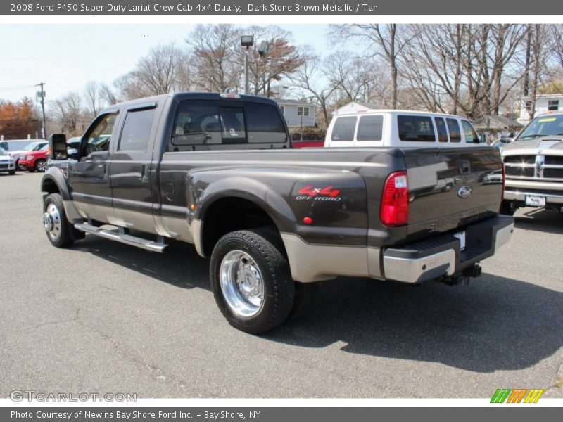  2008 F450 Super Duty Lariat Crew Cab 4x4 Dually Dark Stone Brown Metallic
