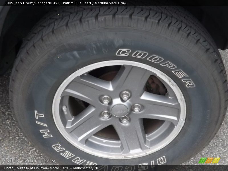 Patriot Blue Pearl / Medium Slate Gray 2005 Jeep Liberty Renegade 4x4