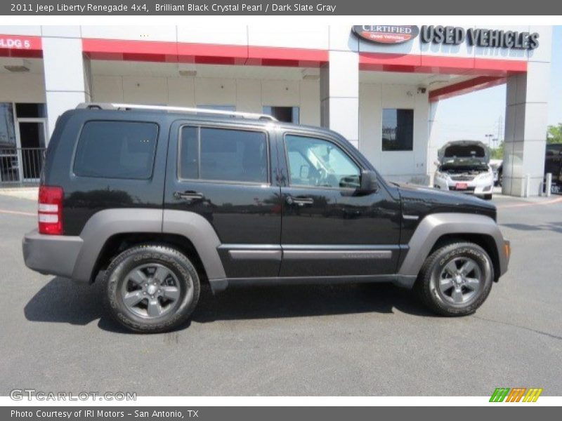 Brilliant Black Crystal Pearl / Dark Slate Gray 2011 Jeep Liberty Renegade 4x4