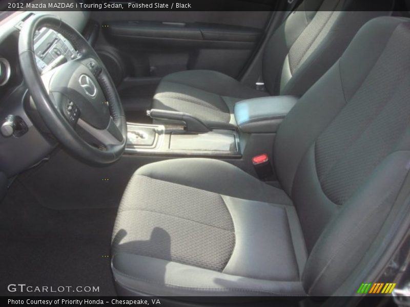 Polished Slate / Black 2012 Mazda MAZDA6 i Touring Sedan